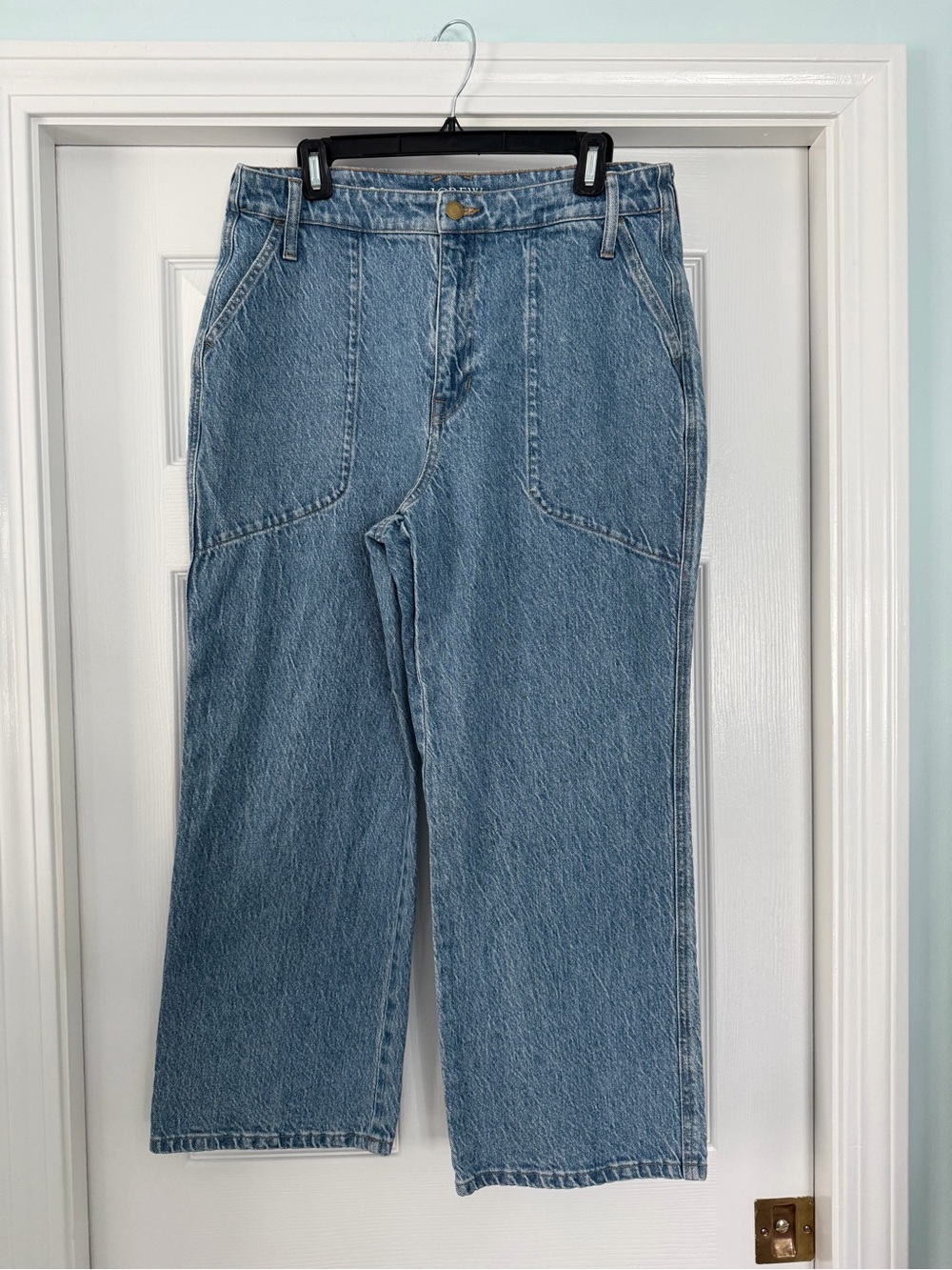 J. Crew Slim Wide Leg Chino Light Blue Women’s Jeans - size 31